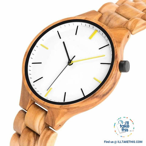 Image of Minimalist Wooden Watches, Quartz Wood Bamboo Wristwatches - Limited Edition - I'LL TAKE THIS