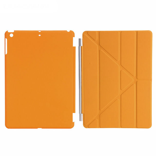iPad 9.7 2017/18 Magnetic flip stand case, smart cover, auto wake/sleep solid back in Vegan leather - I'LL TAKE THIS