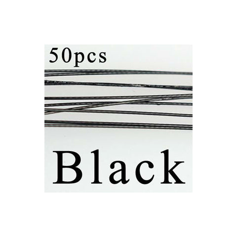 Image of 50PCS Steel Wire Leader Rope Fishing Line Lure Leader Swivel Interlock Snap Anti-bite Line fishing hooks 16/18/22/25/28cm - I'LL TAKE THIS