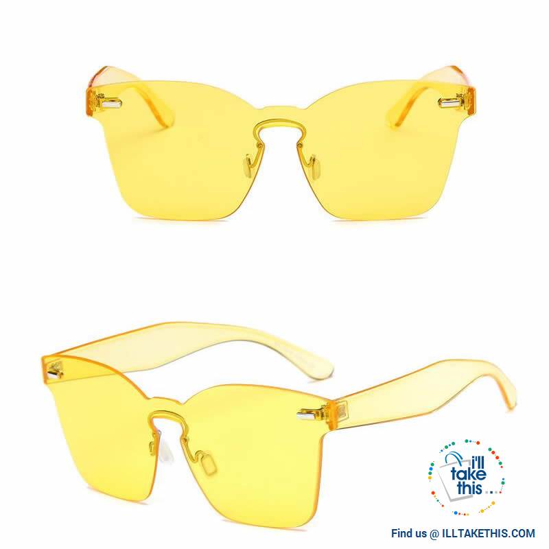 Cateye Designer Sunglasses - 6 Polycarbonate Len, Candy Color frame combinations - I'LL TAKE THIS