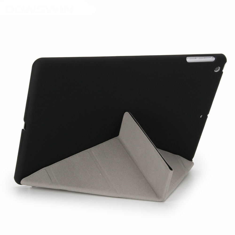 iPad 9.7 2017/18 Magnetic flip stand case, smart cover, auto wake/sleep solid back in Vegan leather - I'LL TAKE THIS