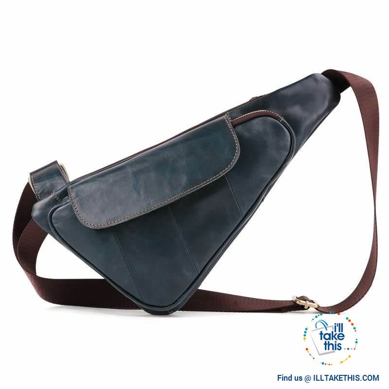 Genuine Leather Sling/Cross-body Man bag with a Sophisticated style - I'LL TAKE THIS