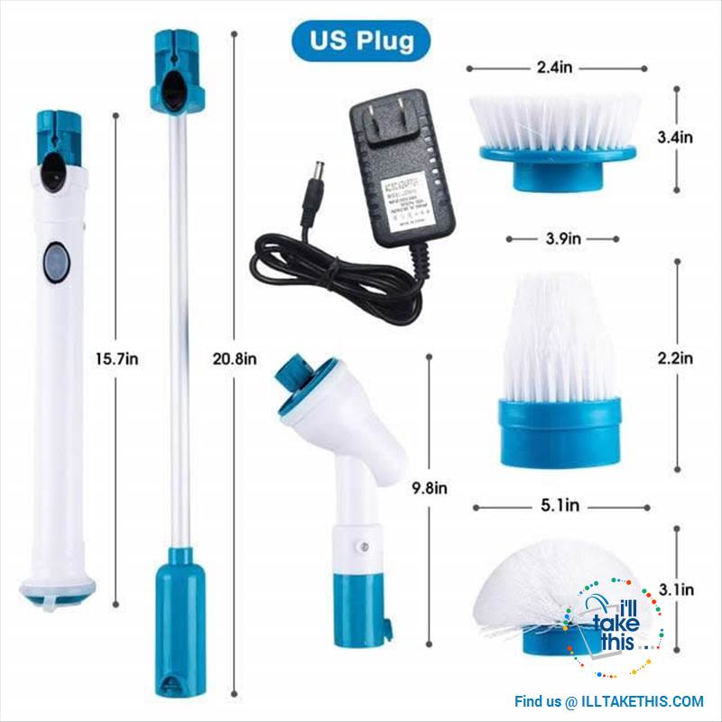 Multifunction cleaning wand all in one Portable cleaning scrubber kit - Clean Smarter not Harder