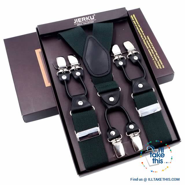 Men's Suspenders Fashionable 6 Clips Braces - Vintage and Casual Style ideal Father/Husband's Gift - I'LL TAKE THIS