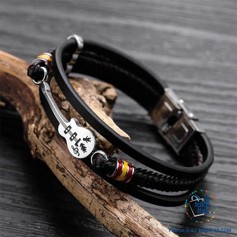 Image of Stainless Steel Guitar or Treble Clef Bracelets/Rope Bangle - Suits all! - I'LL TAKE THIS