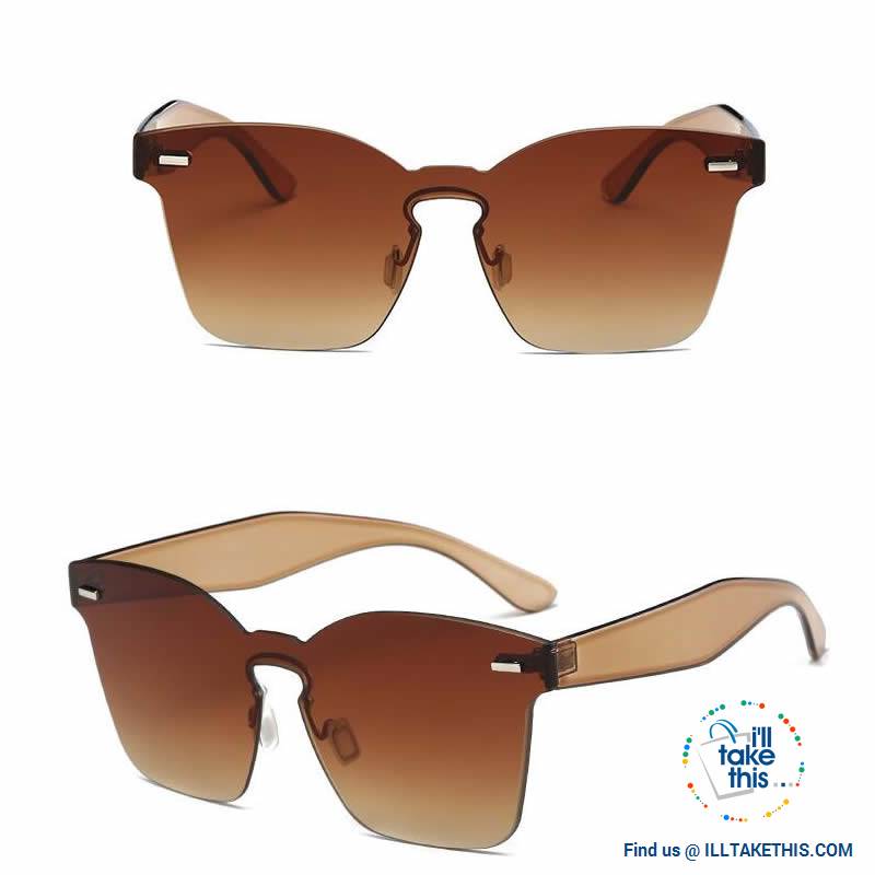 Cateye Designer Sunglasses - 6 Polycarbonate Len, Candy Color frame combinations - I'LL TAKE THIS