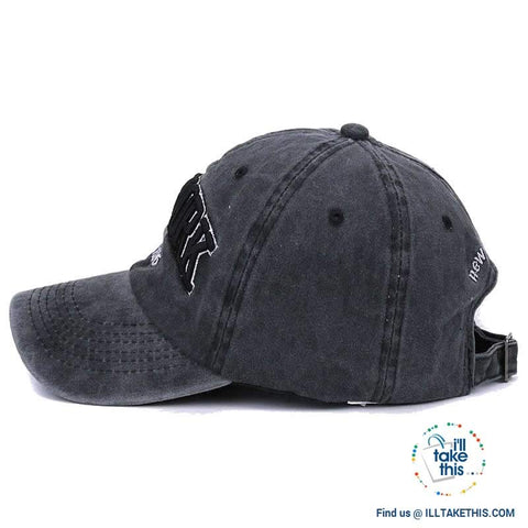 Image of New York embroidery Sand washed 100% cotton baseball caps, Unisex design Caps - 6 Colors - I'LL TAKE THIS