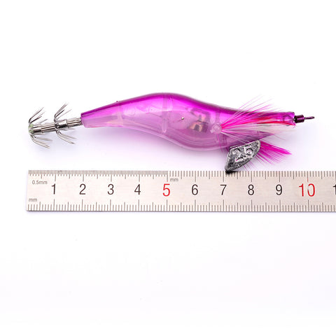 Image of Fishing Lure LED Luminous Squid Jig 4 Piece various color Set - Squid Jig Night Fishing Lures - I'LL TAKE THIS