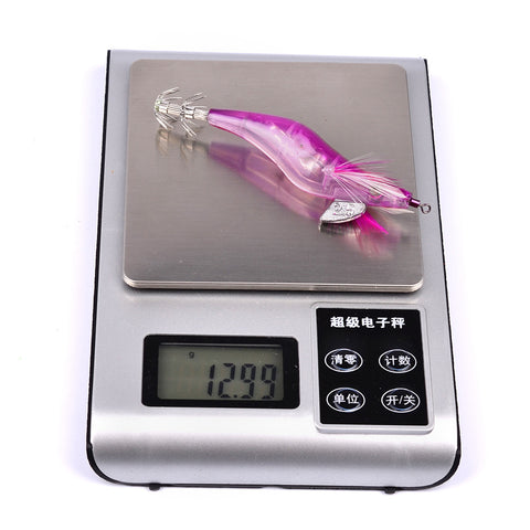 Image of Fishing Lure LED Luminous Squid Jig 4 Piece various color Set - Squid Jig Night Fishing Lures - I'LL TAKE THIS