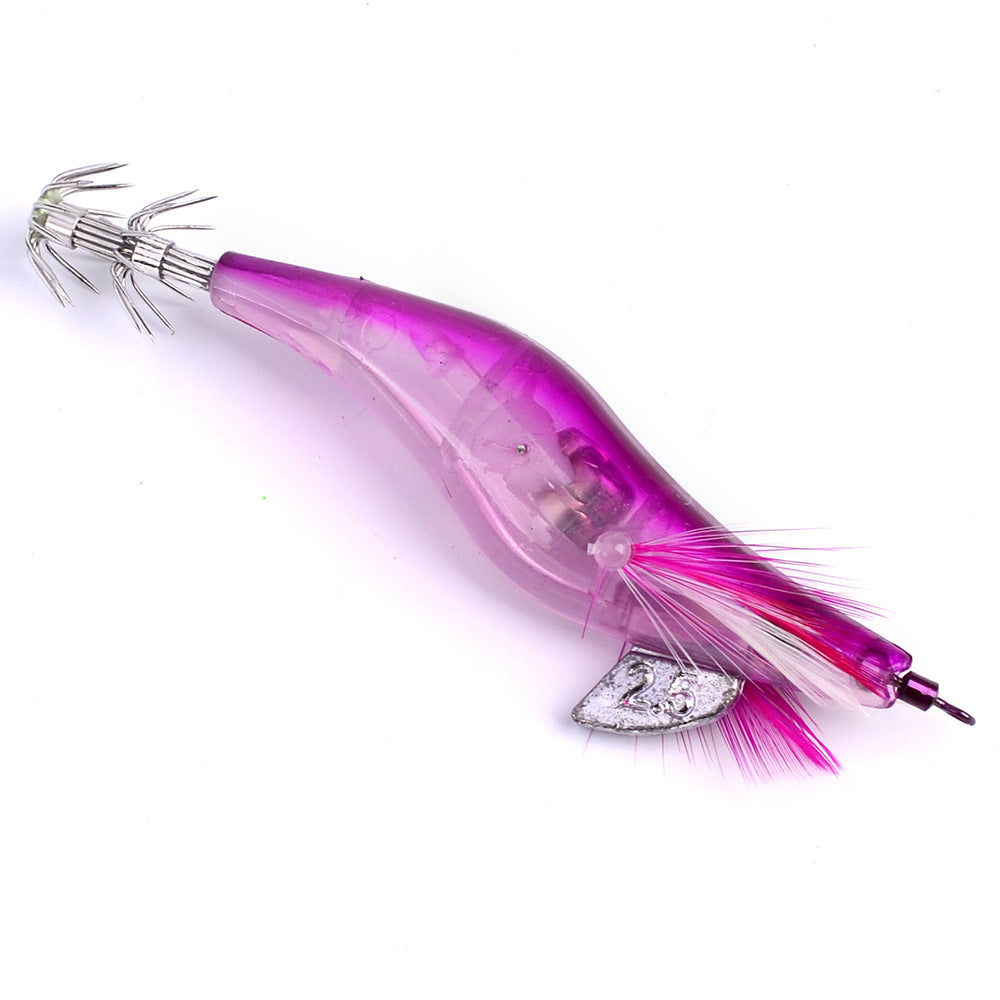Fishing Lure LED Luminous Squid Jig 4 Piece various color Set - Squid Jig Night Fishing Lures - I'LL TAKE THIS