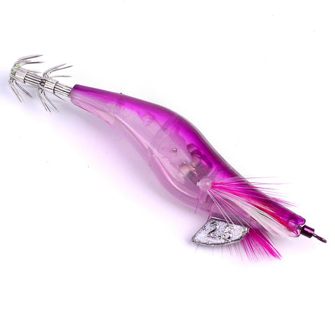 Image of Fishing Lure LED Luminous Squid Jig 4 Piece various color Set - Squid Jig Night Fishing Lures - I'LL TAKE THIS