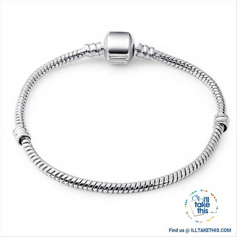 Image of Tibetan Silver Plated Love Heart, Flowers or Mixed Charm Bracelets - I'LL TAKE THIS
