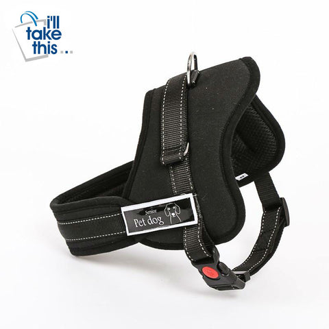 Image of Dog Vest or Leashes For Large Dogs Reflective Police K9 Soft Harness Vest - I'LL TAKE THIS