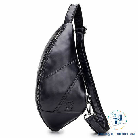 Image of 😉 Vintage Leather Men's Messenger/Cross-body Hand Bag, Travel or Shoulder Bag - 2 Colors - I'LL TAKE THIS