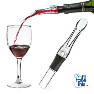 BYO Decanter Wine_Aerator Spout, your Portable Wine_Pourer - I'LL TAKE THIS