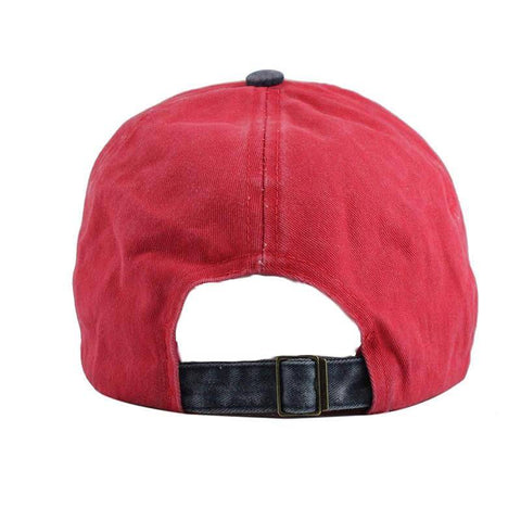 Image of Distressed Vintage Baseball Cap, Strapback cap 100% Cotton with 8 Color Options