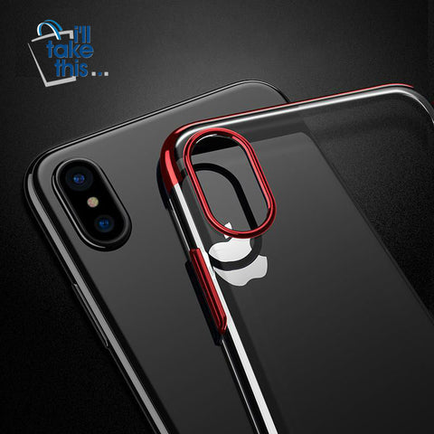 Image of iPhone X Cases Transparency Plastic Case For iPhone X Ultra Thin Protective Shell - I'LL TAKE THIS