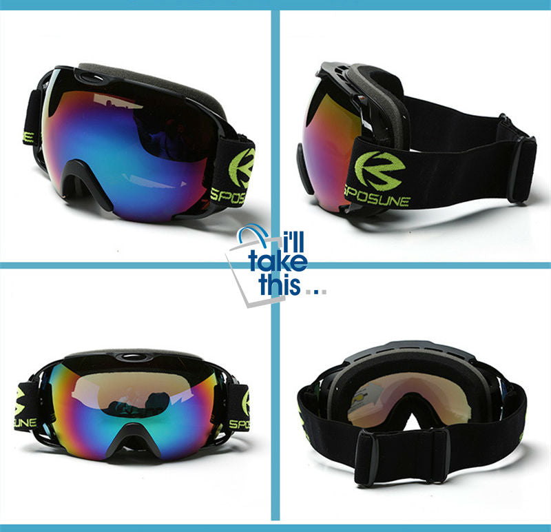 Anti Fog Snowboard Ski Goggles Double Lens Snow Glasses Men or Women - Adult Ski Goggles - I'LL TAKE THIS