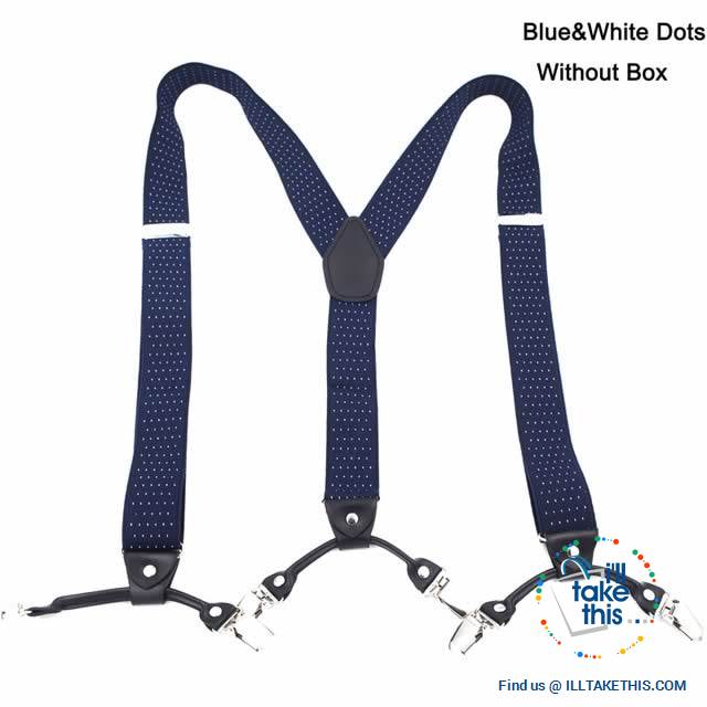 Men's Suspenders Fashionable 6 Clips Braces - Vintage and Casual Style ideal Father/Husband's Gift - I'LL TAKE THIS