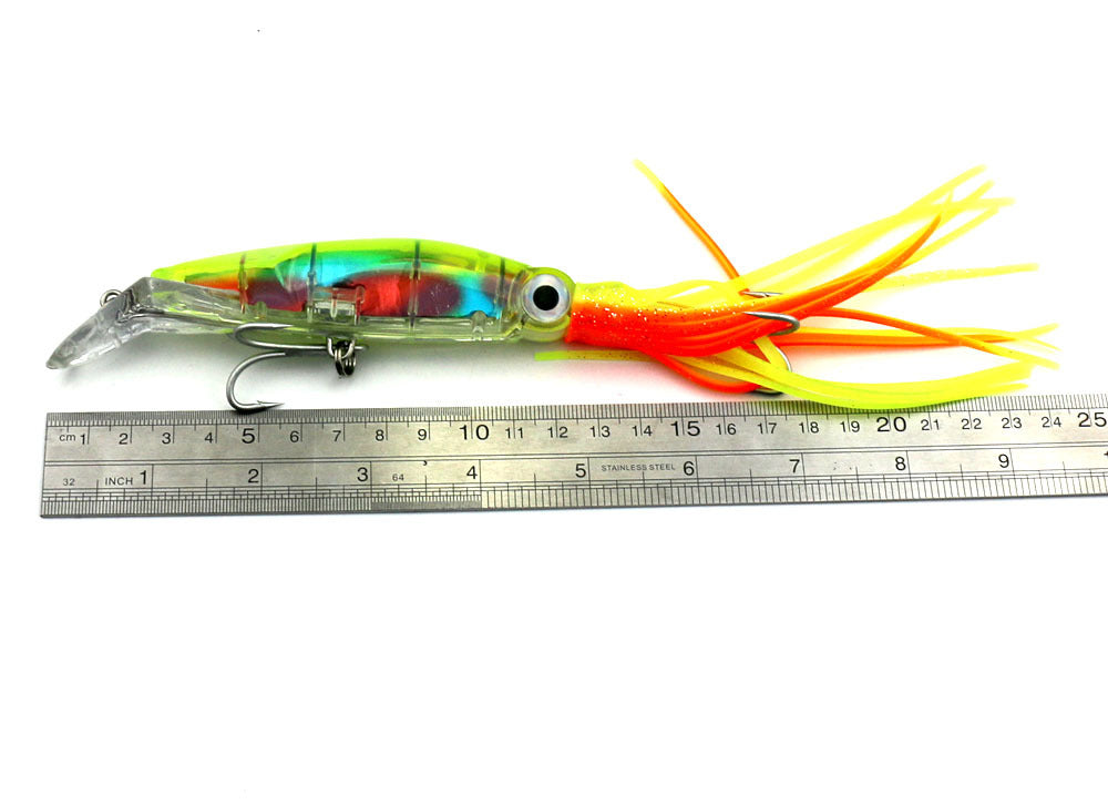 Fishing Lure Squid Like Swimming Bait - 14cm 42g with double treble hooks a unique Fishing Tackle - I'LL TAKE THIS