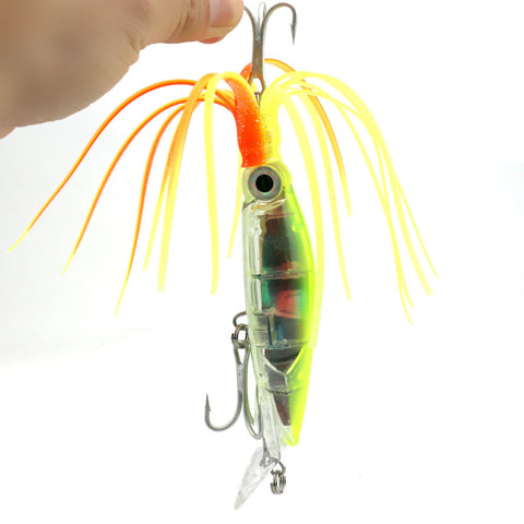 Image of Fishing Lure Squid Like Swimming Bait - 14cm 42g with double treble hooks a unique Fishing Tackle - I'LL TAKE THIS