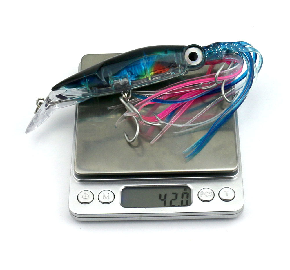 Fishing Lure Squid Like Swimming Bait - 14cm 42g with double treble hooks a unique Fishing Tackle - I'LL TAKE THIS