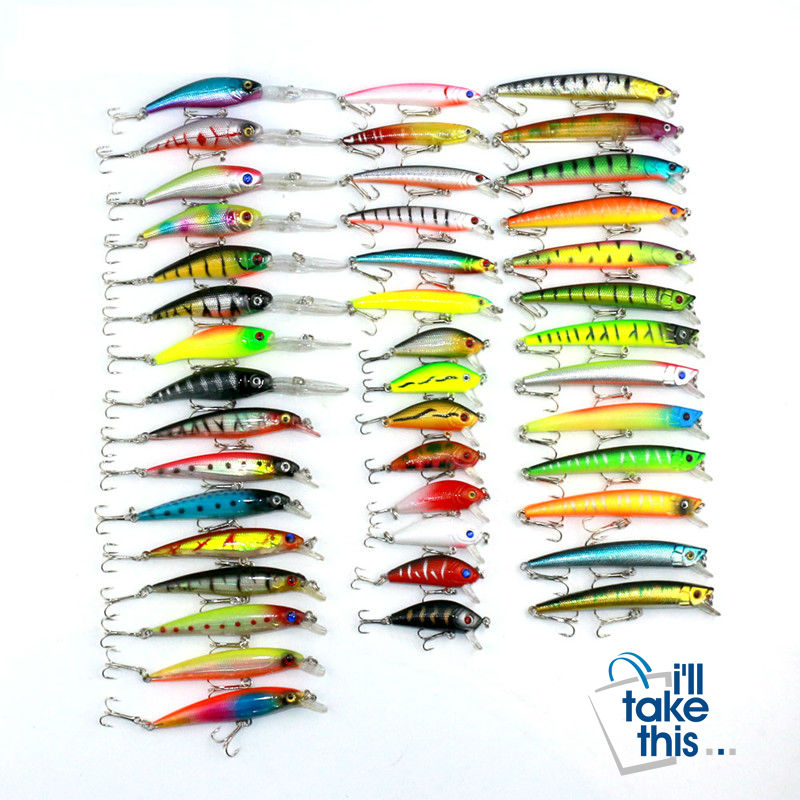 Fishing Lure Set - 43pcs - Mixed Fishing Lure Artificial Baits - I'LL TAKE THIS