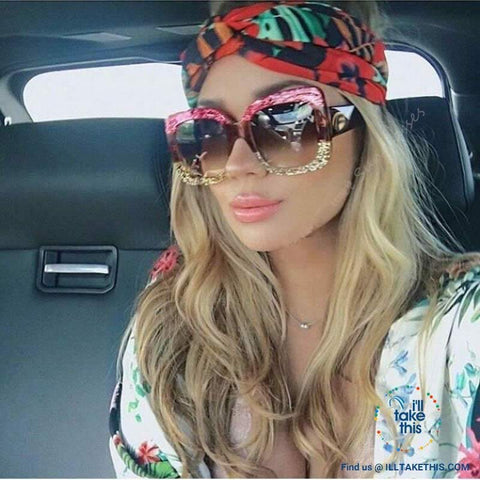 Image of 💝 Oversized SQUARE Designer Style Polarized Sunglasses Vintage Shades in 7 color options - I'LL TAKE THIS