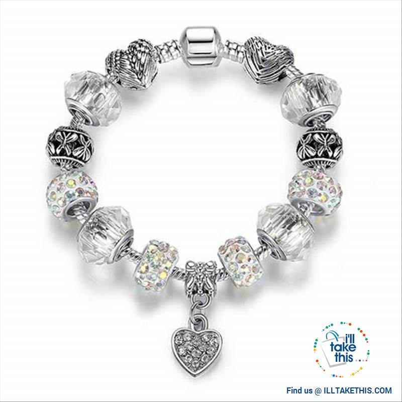 Tibetan Silver Plated Love Heart, Flowers or Mixed Charm Bracelets - I'LL TAKE THIS