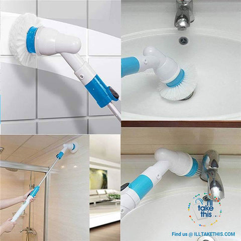 Image of Multifunction cleaning wand all in one Portable cleaning scrubber kit - Clean Smarter not Harder