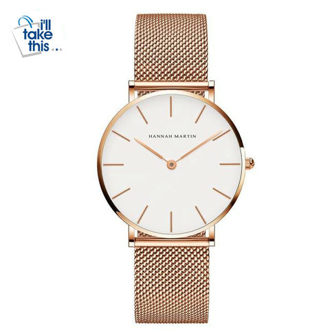 Image of Women Stainless Steel Mesh Rose Gold Waterproof Ladies Watch - Japan Quartz Movement High-Quality 36mm - I'LL TAKE THIS