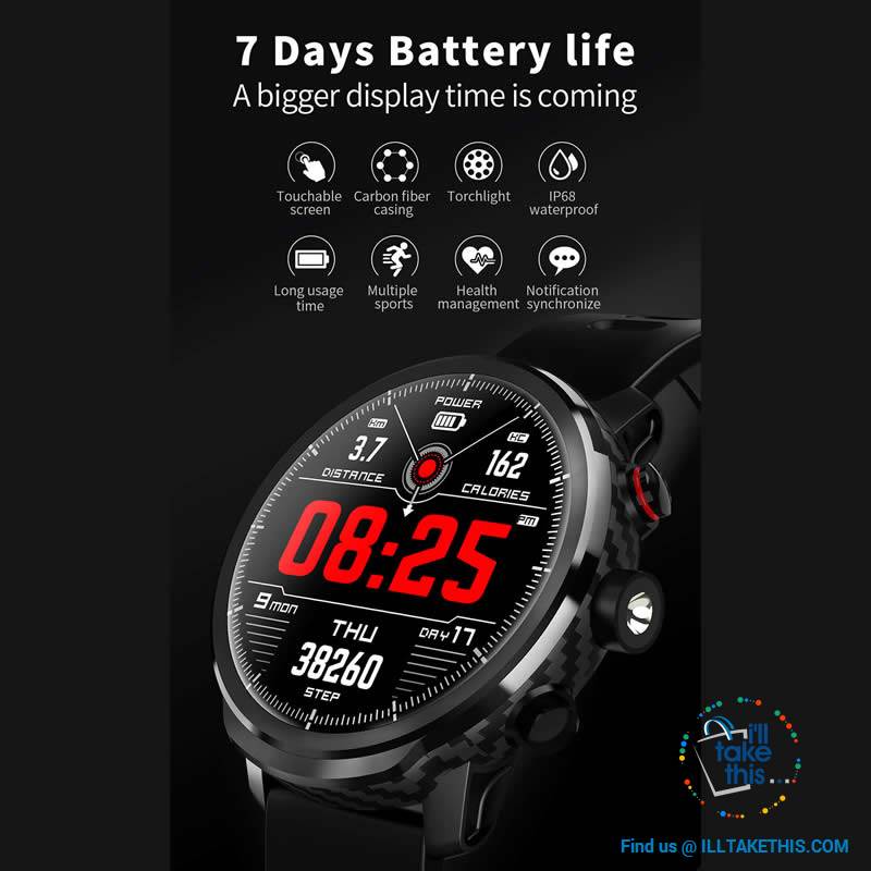 ⌚ Super Sports Carbonfibre Smartwatches, Multi-Sports Mode - Bluetooth, 3 Color options - I'LL TAKE THIS