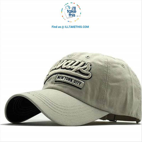 Image of New York City - Embroidery "Always 75" Men's Baseball Cap and Women's Strapback Baseball Caps - 8 Colors