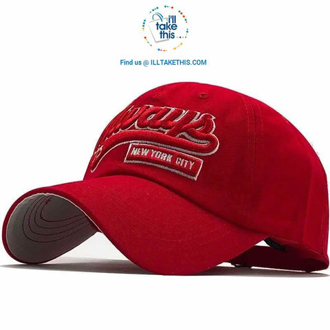 Image of New York City - Embroidery "Always 75" Men's Baseball Cap and Women's Strapback Baseball Caps - 8 Colors