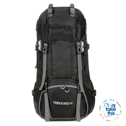 Image of Hiking Camping Outdoor Backpacks 50 or 60L - Nylon Sport Bag for Camping, Travelling - I'LL TAKE THIS