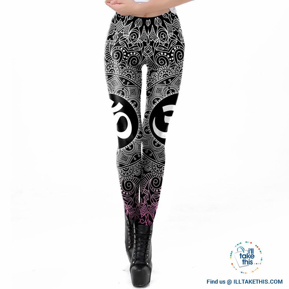 ποΈ Mandala Leggings OM Symbol Printed Womens Workout Fitness Leggings - I'LL TAKE THIS