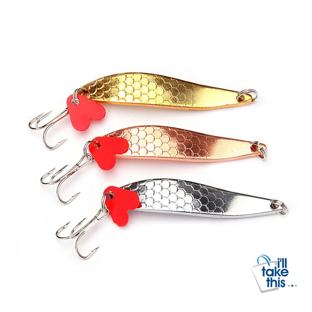 Fishing Lure - Metal Jigging Lure Baits 3 Pack/Set 10cm 17gms - I'LL TAKE THIS