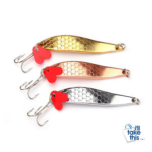Fishing Lure - Metal Jigging Lure Baits 3 Pack/Set 10cm 17gms - I'LL TAKE THIS