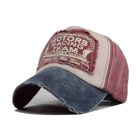 Image of Distressed Vintage Baseball Cap, Strapback cap 100% Cotton with 8 Color Options