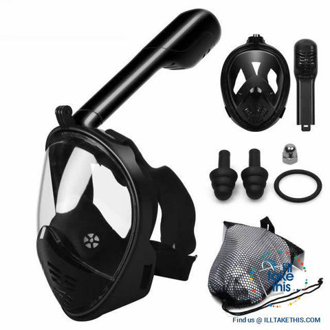 Image of Full Face Snorkel Mask - Anti Fog, Keeps Water Out And Air In! - I'LL TAKE THIS