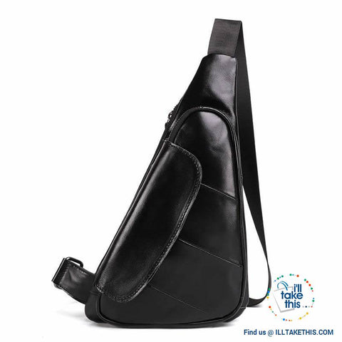 Image of Genuine Leather Sling/Cross-body Man bag with a Sophisticated style - I'LL TAKE THIS
