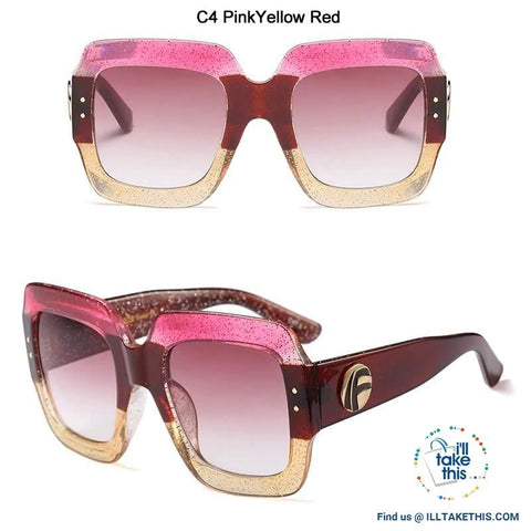 Image of 💝 Oversized SQUARE Designer Style Polarized Sunglasses Vintage Shades in 7 color options - I'LL TAKE THIS