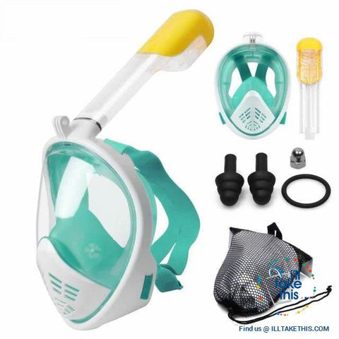 Image of Full Face Snorkel Mask - Anti Fog, Keeps Water Out And Air In! - I'LL TAKE THIS