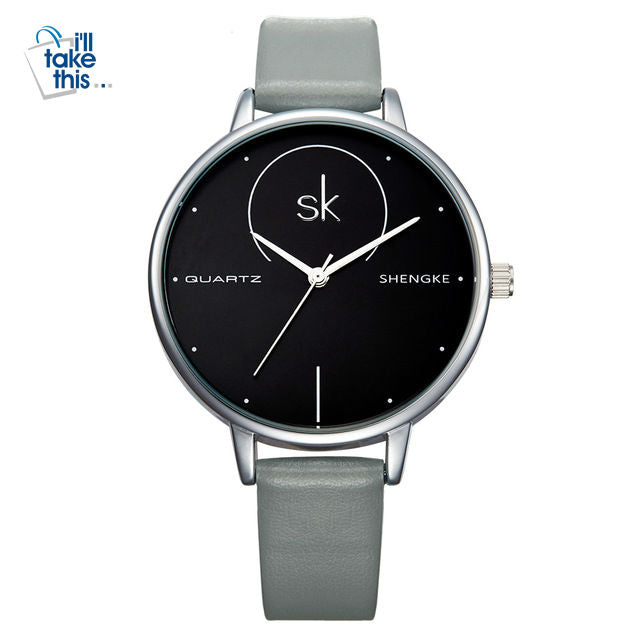 Women's Luxury Watch FOUR color options with Leather Wristband Dress watch with Quartz movement - I'LL TAKE THIS