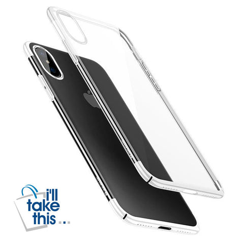 Image of iPhone X Cases Transparency Plastic Case For iPhone X Ultra Thin Protective Shell - I'LL TAKE THIS