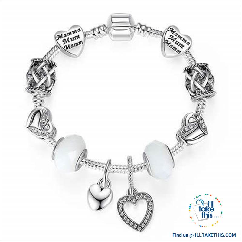 Tibetan Silver Plated Love Heart, Flowers or Mixed Charm Bracelets - I'LL TAKE THIS