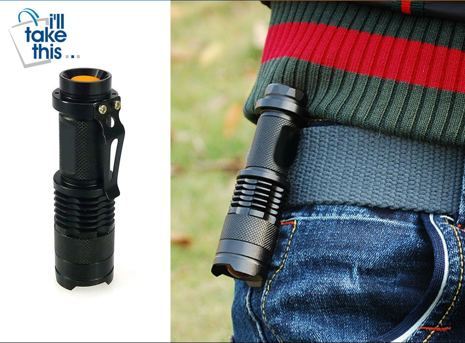 Tactical Flashlight Lumens Torch Cree Q5 LED Zoomable - I'LL TAKE THIS
