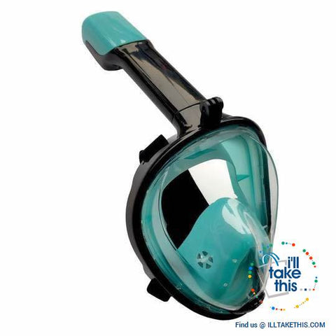 Image of Full Face Snorkel Mask - Anti Fog, Keeps Water Out And Air In! - I'LL TAKE THIS