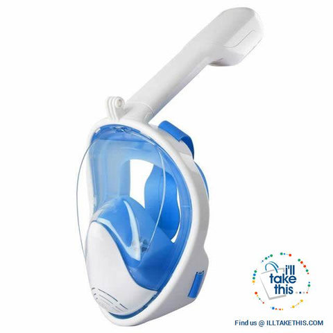 Image of Full Face Snorkel Mask - Anti Fog, Keeps Water Out And Air In! - I'LL TAKE THIS