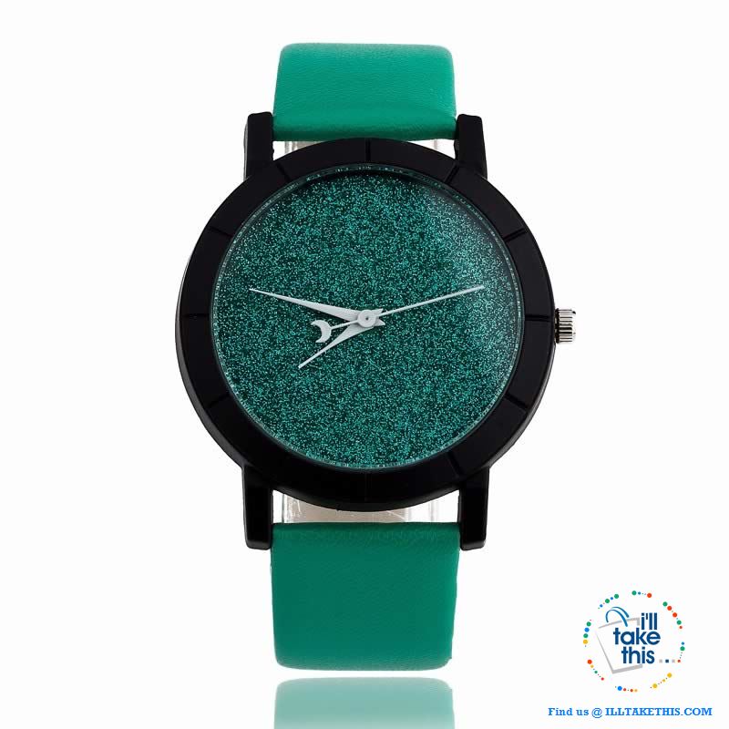 Shimmering Moon Star style Ladies wrist Watches - 5 Color options - I'LL TAKE THIS